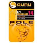 GURU POLE SPECIAL HOOK SIZE 16 (BARBED/SPADE END) (GPH16) 