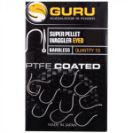 GURU SUPER PELLET WAGGLER HOOK SIZE 10 (BARBLESS/EYED) (GSPW10) 