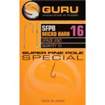 GURU SUPER FINE POLE HOOK SIZE 24 (BARBED/SPADE END) (GSFP24) 