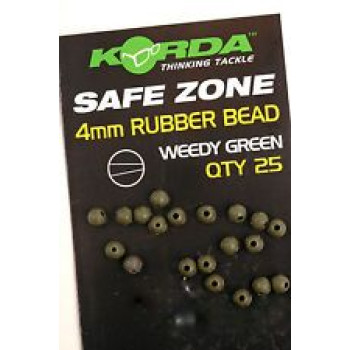 RUBBER BEAD GREEN 4mm (K4RBG) 