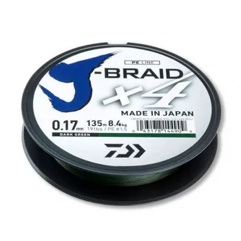J-BRAID X4E 0.25mm 135m DARK GREEN (12741-025) 