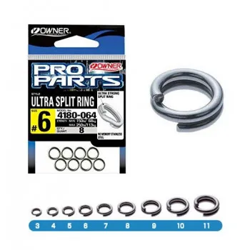 OWNER SPLIT RING ULTRA WIRE 4180 P-25 SIZE 6 