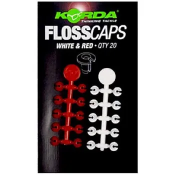 FLOSS CAPS WHITE/RED (KFLC2) 