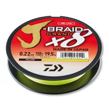 J-BRAID GRAND X8 0.28mm 135m YELLOW (12790-028) 
