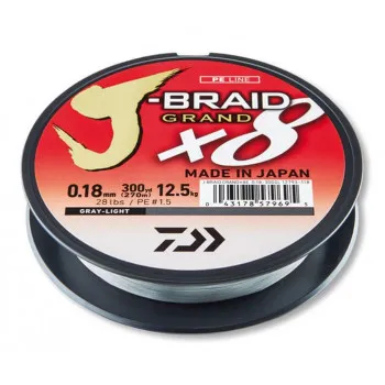 J-BRAID GRAND X8 0.24mm 135m GRAY-LIGHT (12793-024) 