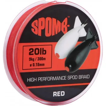 Spomb braid 300m 9kg / 20lb 0.18mm RED (DBL001) 