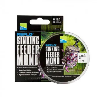 REFLO SINKING FEEDER MONO - 150m SPOOL - 0.18mm 4lb (PSFM/18) 