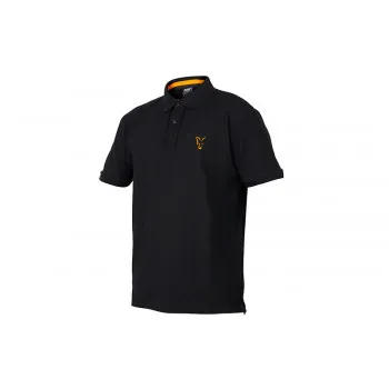 Fox collection Black / Orange polo shirt - M (CCL074) 