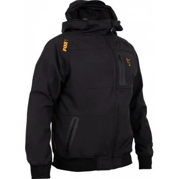 Fox collection Black / Orange Shell hoodie - L (CCL087) 