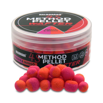 HALDORADO 4S METHOD PELLET WAFTER 6, 8mm - PAPAJA & MANGO 30g 