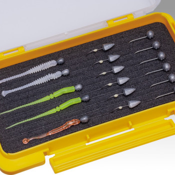 PLASTIC BOX SLIT FORM CASE J Yellow 