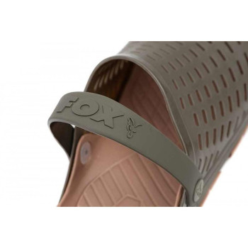 Fox Khaki Clogs - sz 12 / 46 (CFW215) 
