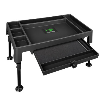 DELIGHT CARP BIVVY TABLE WITH RIG BOX BLACK (CPRP07BT) 