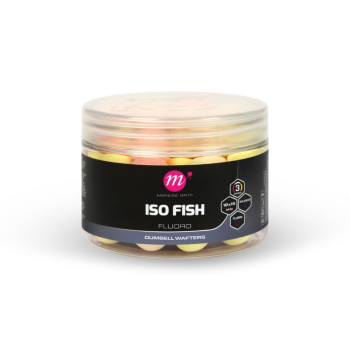 ISO FISH FLUORO DUMBELL WAFTERS - 12 X 15mm - PINK,YELLOW,WH (M44035) 