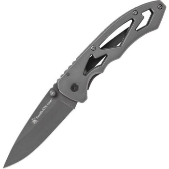 Smith & Wesson sklopivi dzepni noz Drop Point Skeletonized silver blister 