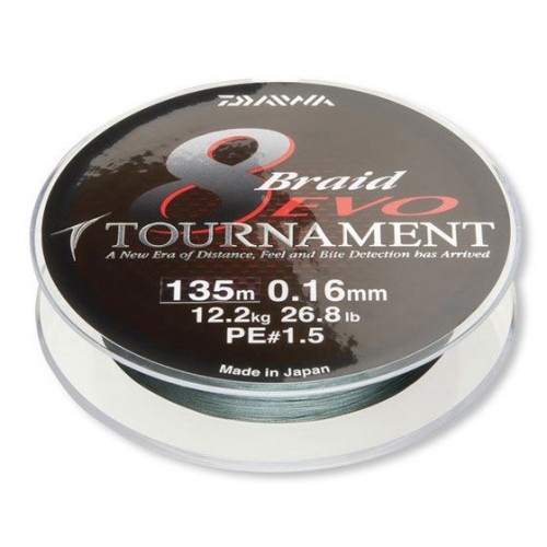 TOURNAMENT 8 BRAID EVO 0.26mm 300m DARK GREEN (12781-026) 