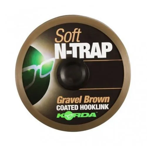 N-TRAP SOFT HOOKLINK 15lb 20m GRAVEL BROWN (KNT10) 