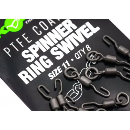 PTFE SPINNER RING SWIVELS SIZE 11 - 8pcs (KMW005) 