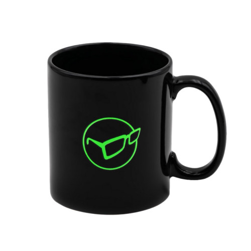 MUG GLASSES LOGO BLACK (KLUG15) 