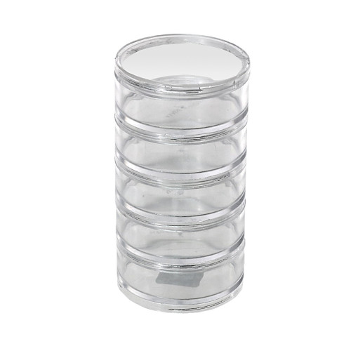 PLASTIC BOX ROUND CASE L Clear 