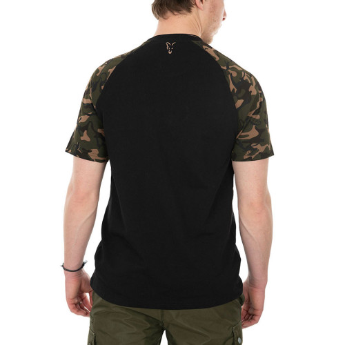 Fox Black / Camo Raglan T - XL (CFX106) 