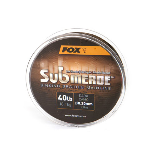 Submerge dark camo sinking braid x 300m 0.20mm 40lb/18.1kg (CBL010) 