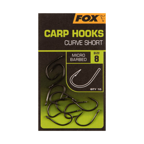 Fox Carp Hooks - Curve Shank Short - size 4 (CHK236) 