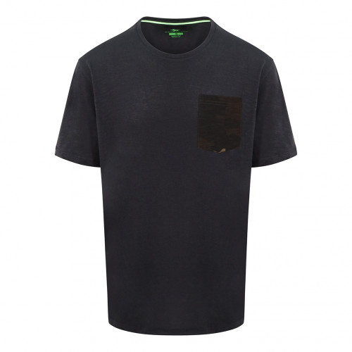 LE KAMO POCKET TEE BLACK L (KCL721) 