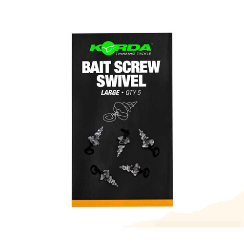 MICRO RING SWIVEL BAIT SCREW LARGE - 5pcs (KMW009) 