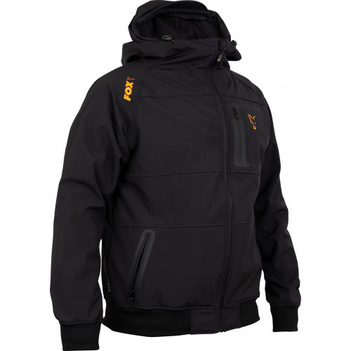 Fox collection Black / Orange Shell hoodie - S (CCL085) 