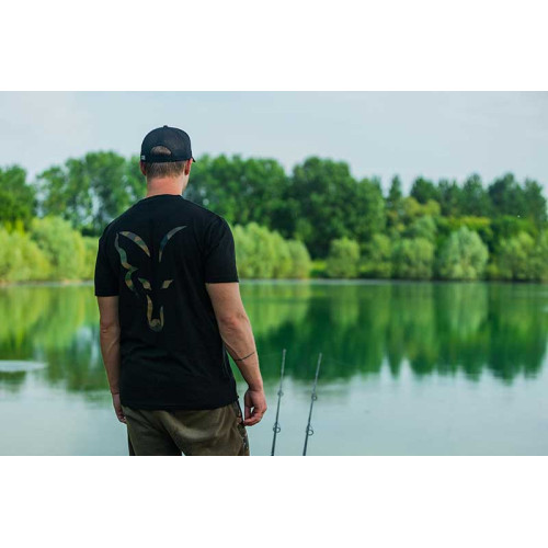 Fox Black large print T - 3XL (CFX187) 