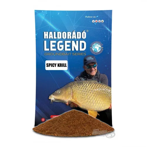 HALDORADO LEGEND GROUNDBAIT - SPICY KRILL 800g 