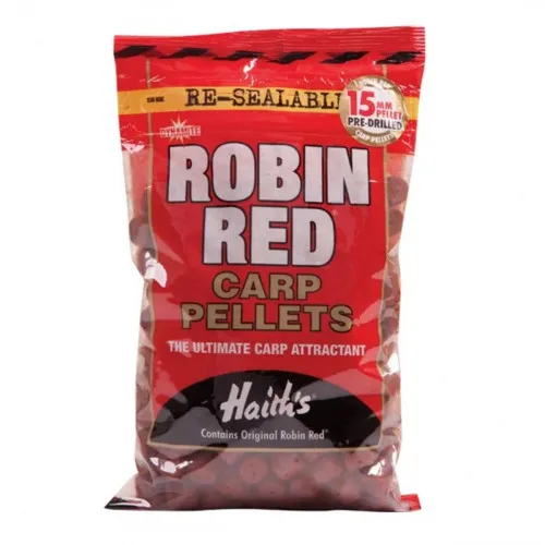 DYNAMITE BAITS Robin Red Carp Pellets 15mm (Pre-Drilled) 900g (DY084) 