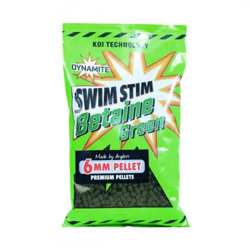 DYNAMITE BAITS Swim Stim Betaine Green Pellets 6mm 900g (DY101) 