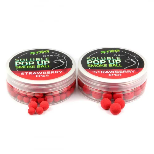 SOLUBLE POP UP SMOKE BALL 12mm STRAWBERRY 25g (SP172129) 