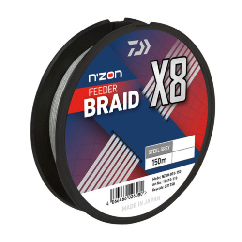 N'ZON X8 Braid 0.12mm-150m steel gray (12410-112) 