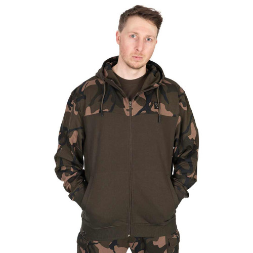LW Khaki / Camo Split Zip Hoody LARGE (CFX299) 