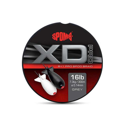 Spomb XD Pro Braid Grey 8+1 0.14mm 16lbs (DBL003) 