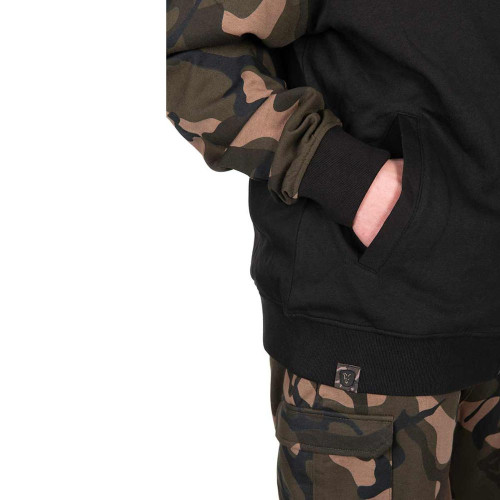LW BLack / Camo Split Zip Hoody (CFX295) 