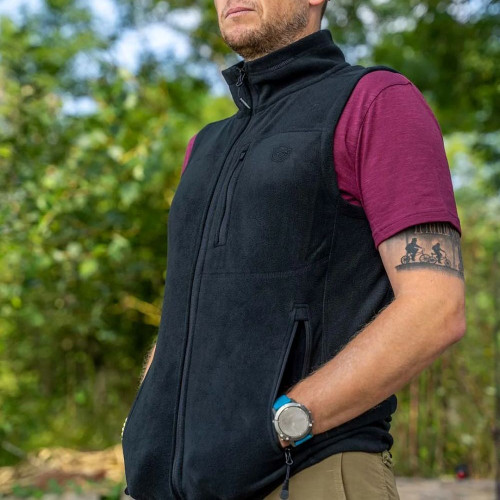 KORE FLEECE GILET BLACK XXL (KCL604) 