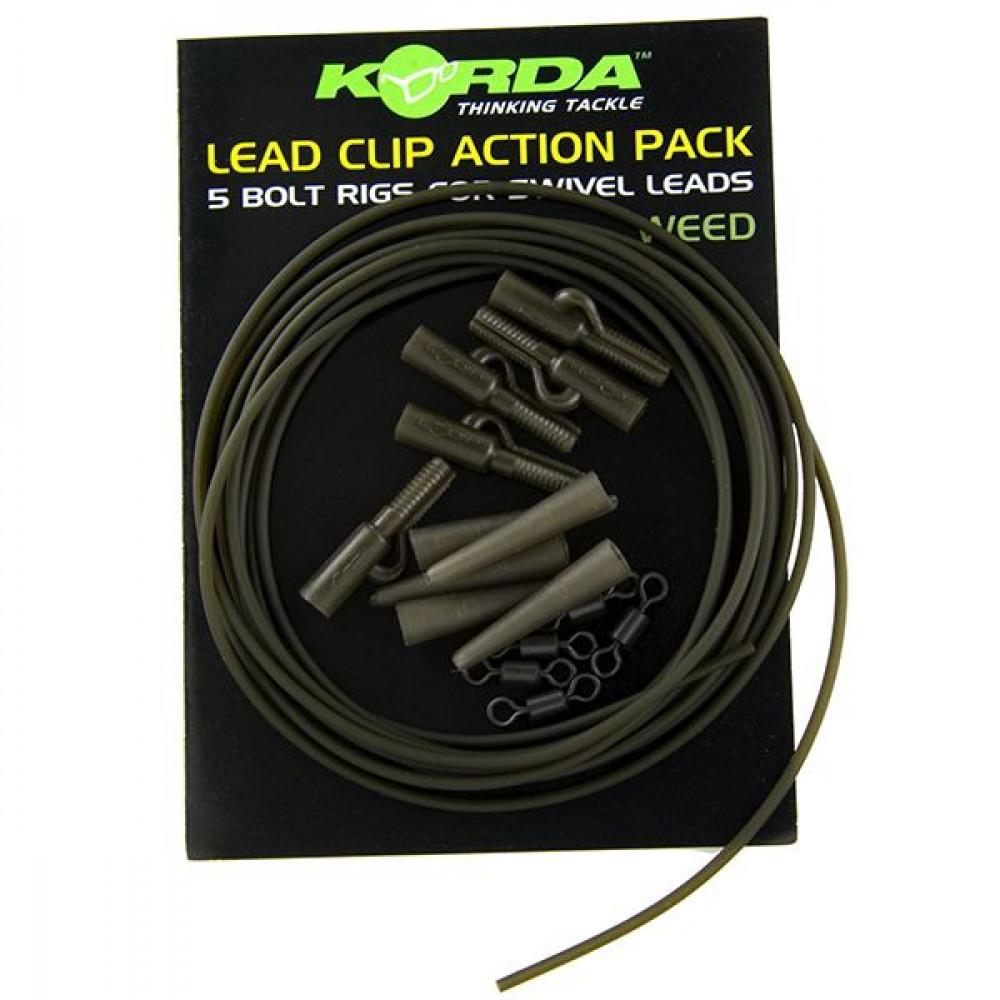LEAD SYSTEM Lead Clip Action Pack - Weedy Green (KLCAPW) 