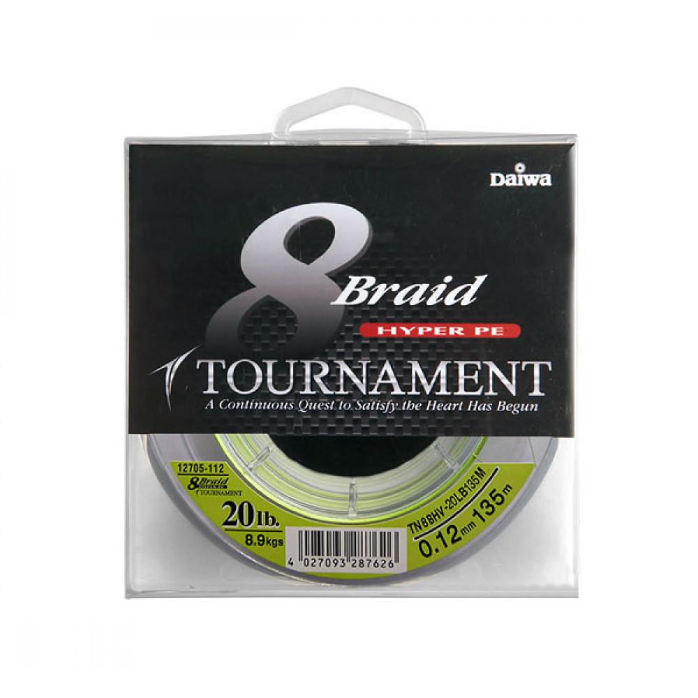 TOURNAMENT 8xBraid 135m 0.08mm chartr. 