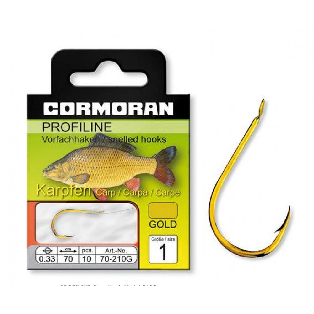 PROFILINE CARP HOOK GOLD SIZE 1 - 0.33mm (70-210G033-1) 