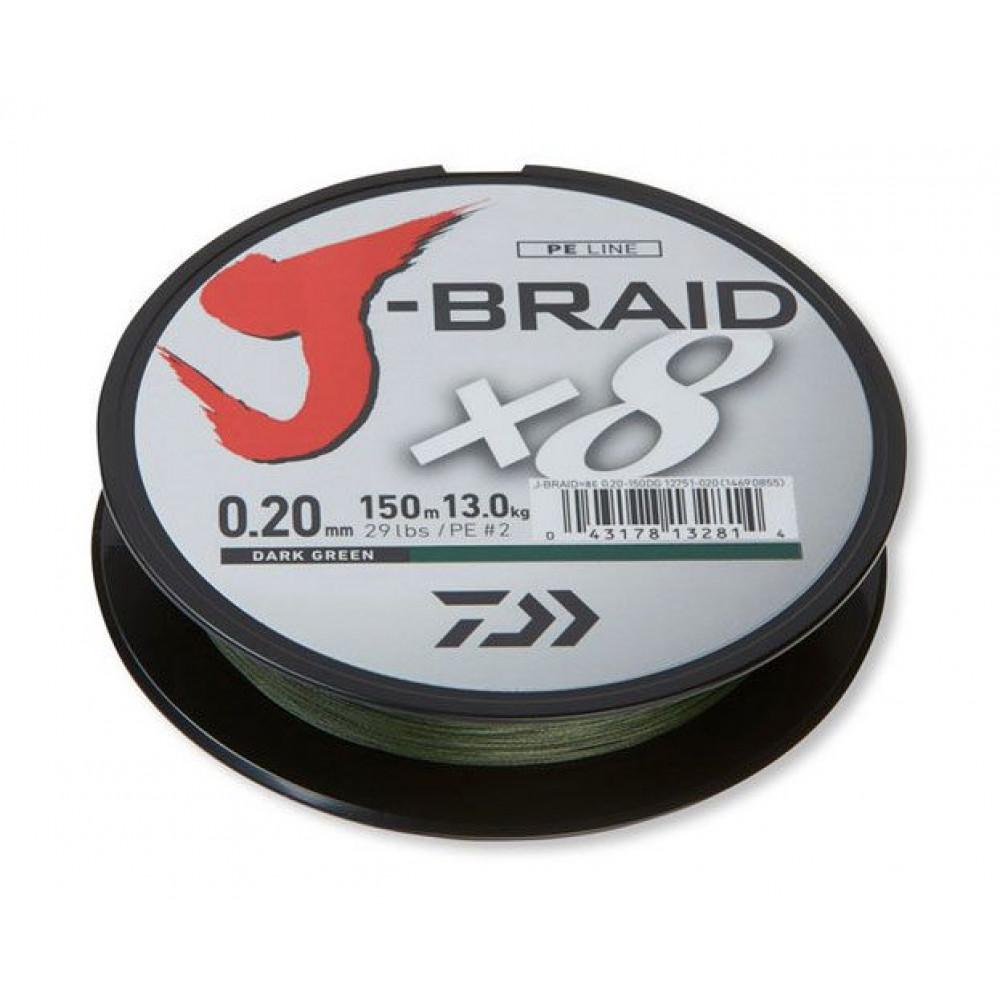 J-BRAID X8 0.28mm 300m DARK GREEN (12751-128) 