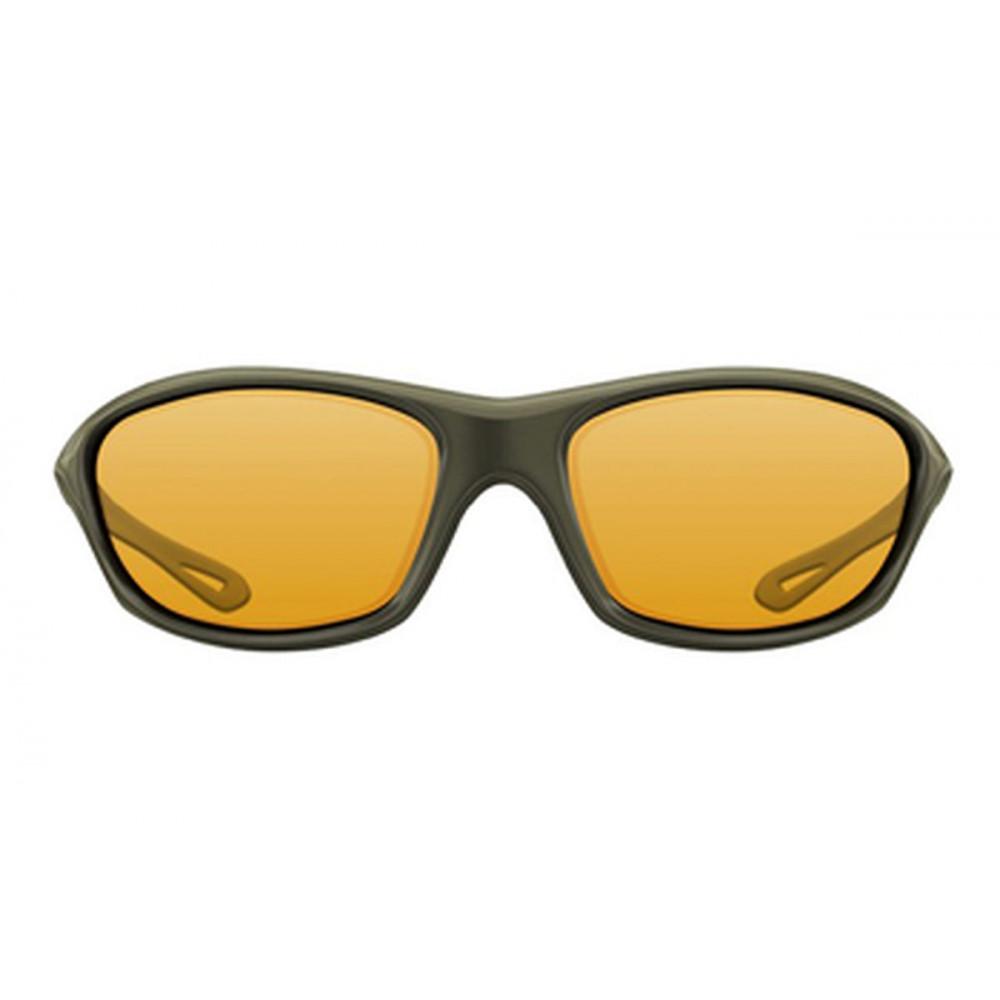 SUNGLASSES WRAPS GLOSS OLIVE / YELLOW LENS (K4D02) 