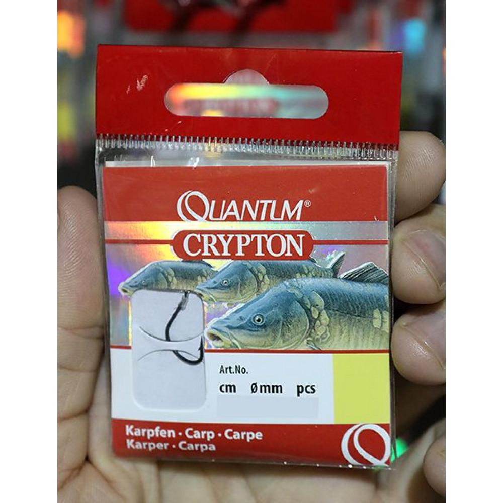 CRYPTON CARP HOOK-TO-NYLON BLACK #4 0.30mm 70cm 10pcs (4744004) 