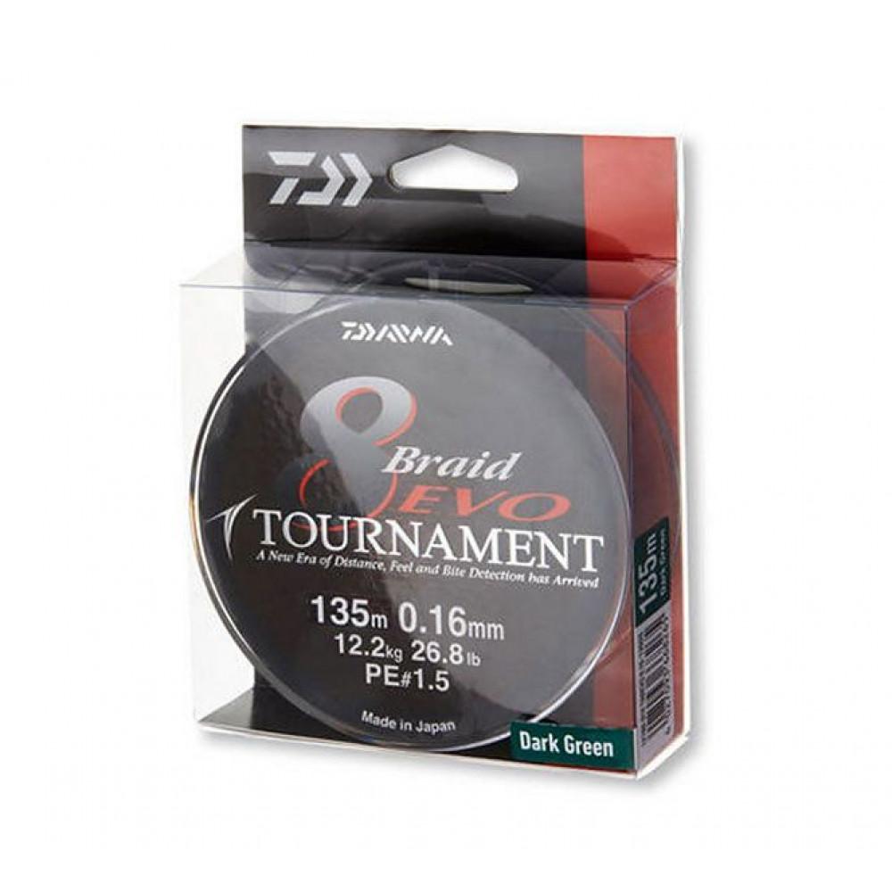 TOURNAMENT 8 BRAID EVO 0.26mm 300m DARK GREEN (12781-026) 