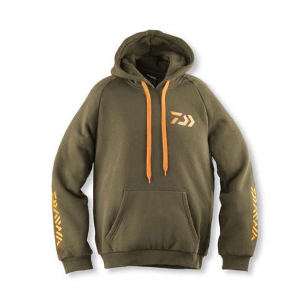 D-VEC HOODIE OLIVE/ORANGE M (18293-620) 