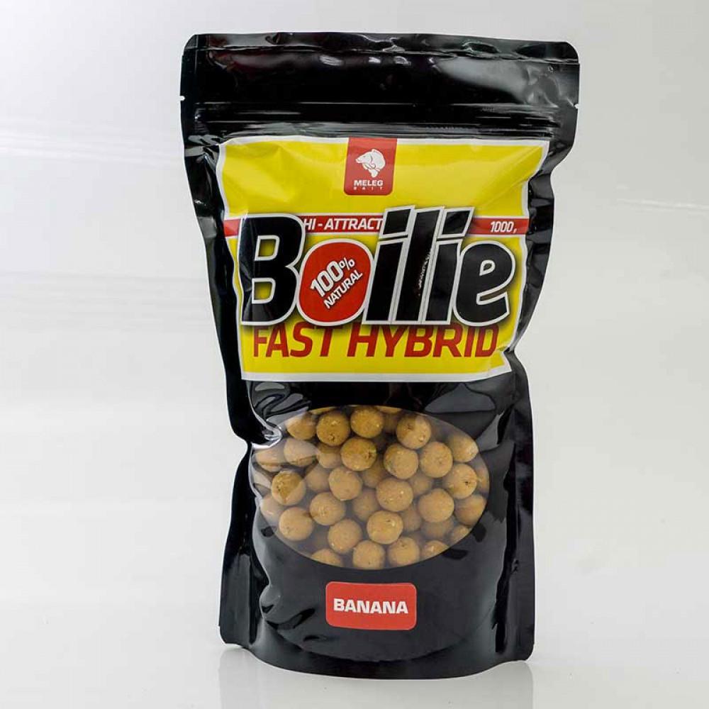 FAST HYBRID BOILIE 1kg 14mm - BANANA 