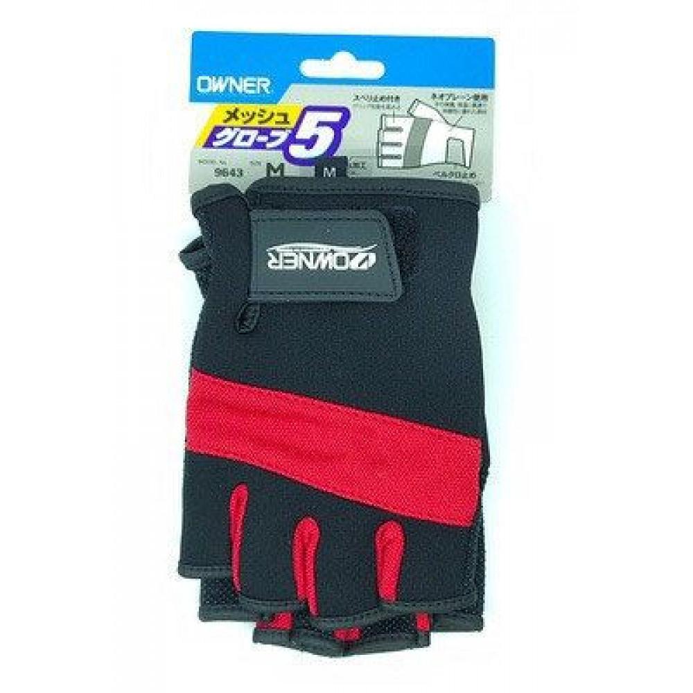 OWNER FISHING GLOVE (5 FINGER CUT) 9643 SIZE M 